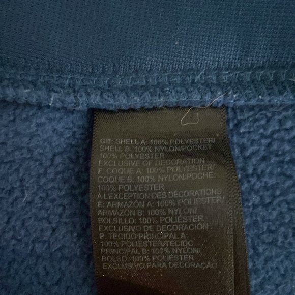 The North Face Women's Denali Fleece Jacket Black and Blue Full Zip, Medium - Picture 5 of 5